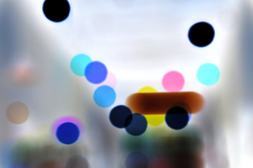 colorful abstract bokeh background with circles