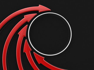 Poster - Circular Graph. Image with clipping path