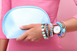© 5second - Woman with handbag and bracelets on hand