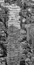 NEW YORK CITY - DECEMBER 4, 2018: 56 Leonard Street Building At Sunset. It Is An 821-foot-tall (250 M) Skyscraper On Leonard Street, Tribeca