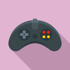 Poster - ergonomic joystick icon. flat illustration of ergonomic joystick vector icon for web design
