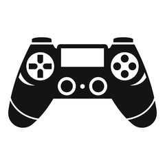Poster - entertainment gamepad icon. simple illustration of entertainment gamepad vector icon for web design 