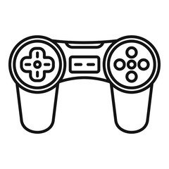 Poster - video game joystick icon. outline video game joystick vector icon for web design isolated on white b