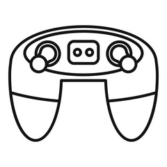 Poster - video game controller icon. outline video game controller vector icon for web design isolated on whi