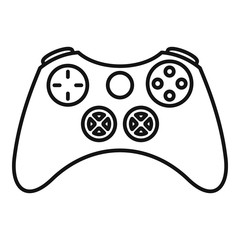 Poster - vintage gamepad icon. outline vintage gamepad vector icon for web design isolated on white backgroun