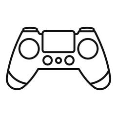 Poster - entertainment gamepad icon. outline entertainment gamepad vector icon for web design isolated on whi