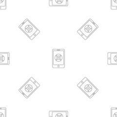 Poster - smartphone drone control pattern seamless vector repeat geometric for any web design