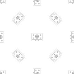 Poster - Tablet drone control pattern seamless vector repeat geometric for any web design