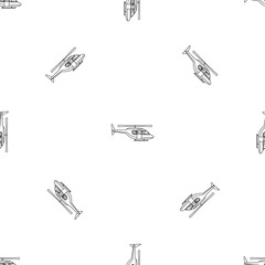 Poster - City helicopter pattern seamless vector repeat geometric for any web design