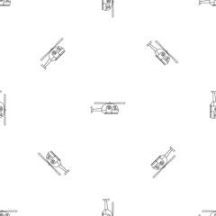 Poster - Ambulance helicopter pattern seamless vector repeat geometric for any web design