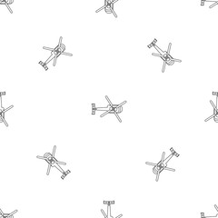 Poster - Top view helicopter pattern seamless vector repeat geometric for any web design