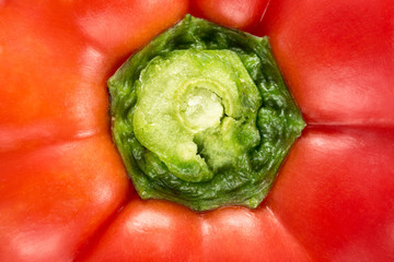 Sweet red pepper, close-up, vegetables