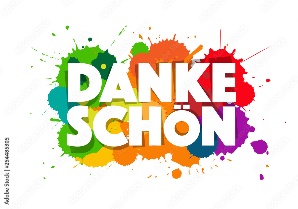 Stock-Vektorgrafik „Danke schön“ | Adobe Stock