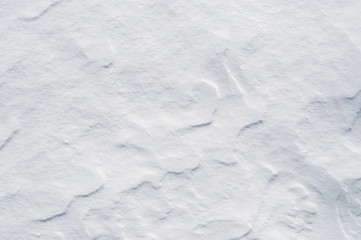 The surface white color texture of snow, abstract background.