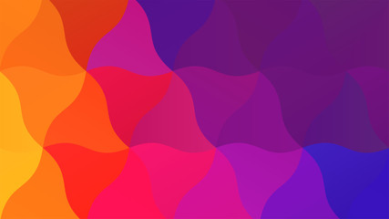 Wall Mural - Color Blend Rainbow Low Poly BG Design