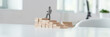 © Gajus - Hand drawn silhouette of a businessman climbing up the steps