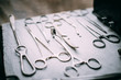 Old medical and surgical instruments