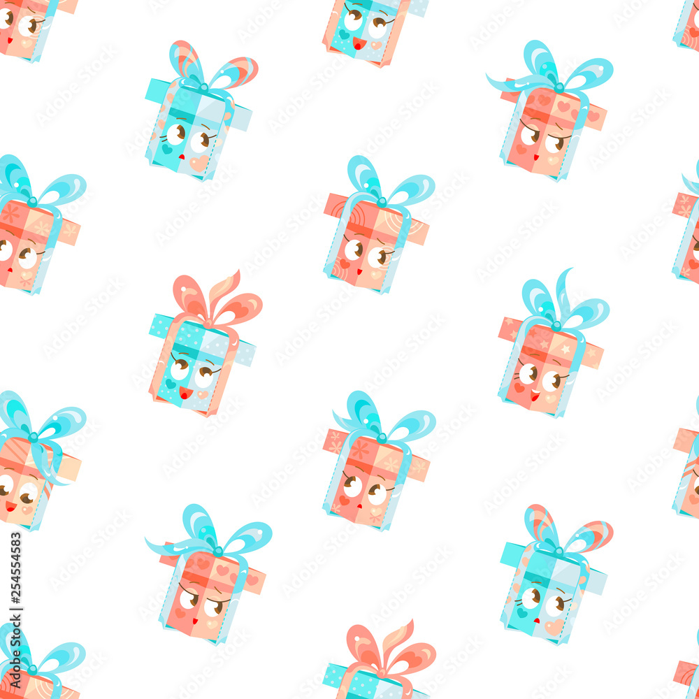 Texture Paper Present Seamless Texture Presents Boxes Wrapped in Paper with Ribbon Bow ...
