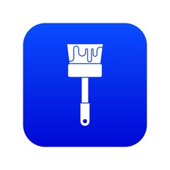 Sticker - Paint brush icon digital blue for any design isolated on white vector illustration