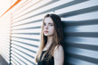 © Andreshkova Nastya - Cute cheerful portrait of young teenage girl outdoors in the street . Emotions, portrait, beauty concept