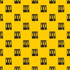 Poster - Office folders with documents pattern seamless vector repeat geometric yellow for any design