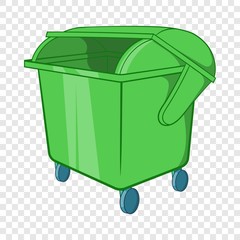 Poster - Dumpster icon in cartoon style isolated on background for any web design 