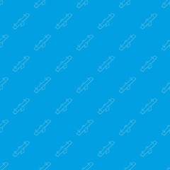 Wall Mural - Seesaw pattern vector seamless blue repeat for any use
