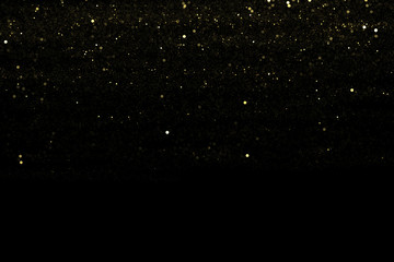 glitter dust overlay, abstract background, shiny light gold glitter bokeh
