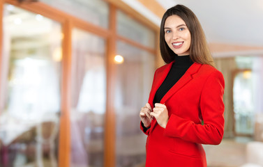 Canvas Print - Business Woman Smiling