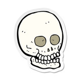 Fototapeta Młodzieżowe - sticker of a cartoon skull