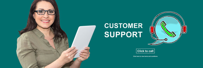 Sticker - Concept of customer support