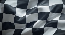 Black And White Checkered Racing Flag.