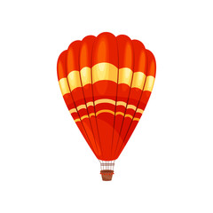 Wall Mural - Hot air balloon concept. Vector flat illustration.