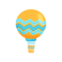 Canvas Print - Hot air balloon concept. Vector flat illustration.