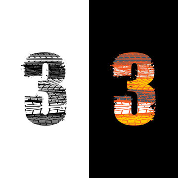 Tire track number 3