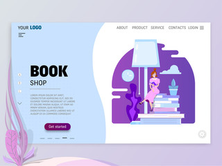 Wall Mural - Landing page or website template with scenes of active life in an urban environment. Concept illustration with characters