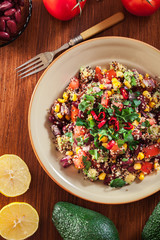 Wall Mural - Mexican salad with quinoa and vegetables