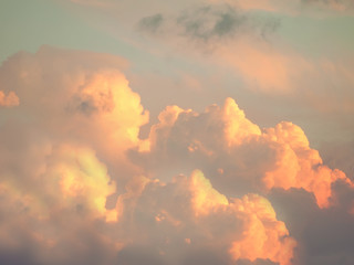 sunset clouds landscape. Cyprus