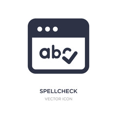 Poster - spellcheck icon on white background. simple element illustration from ui concept.