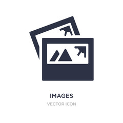 Poster - images icon on white background. simple element illustration from ui concept.
