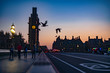 Big Ben Westminster Bridge Birds Sunset