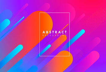 Canvas Print - colorful geometric background. dynamic shapes composition.trendy design. lines. eps10 vector.