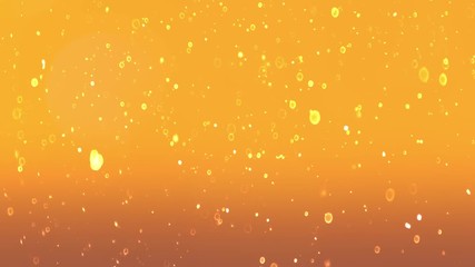 Particle on gold background 