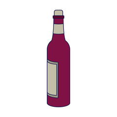 Poster - Wine bottle isolated symbol