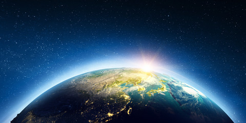 asia from space