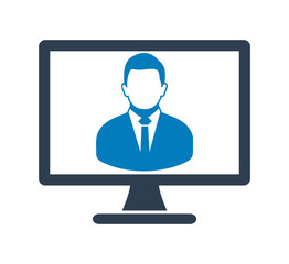 Fototapete - Online business Service Icon. Flat style vector EPS.