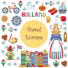 Holland Netherlands Icons Set