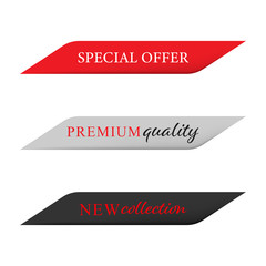 Wall Mural - new label and special price tag. modern banner and badges design.