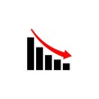 © sljubisa - Decline Graph, Chart with bars declining, Chart icon