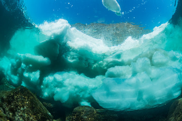 Wall Mural - Drift Ice, Underwater View